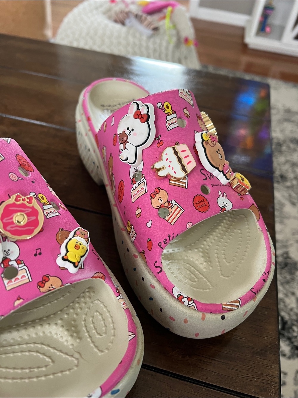 Pink Character plataform Sandals - Picture 11 of 12
